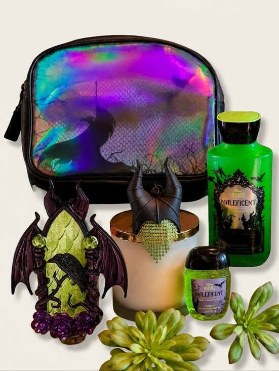 Disney Other - Disney X Bath & Body Works Maleficent Collection Holographic Bag
